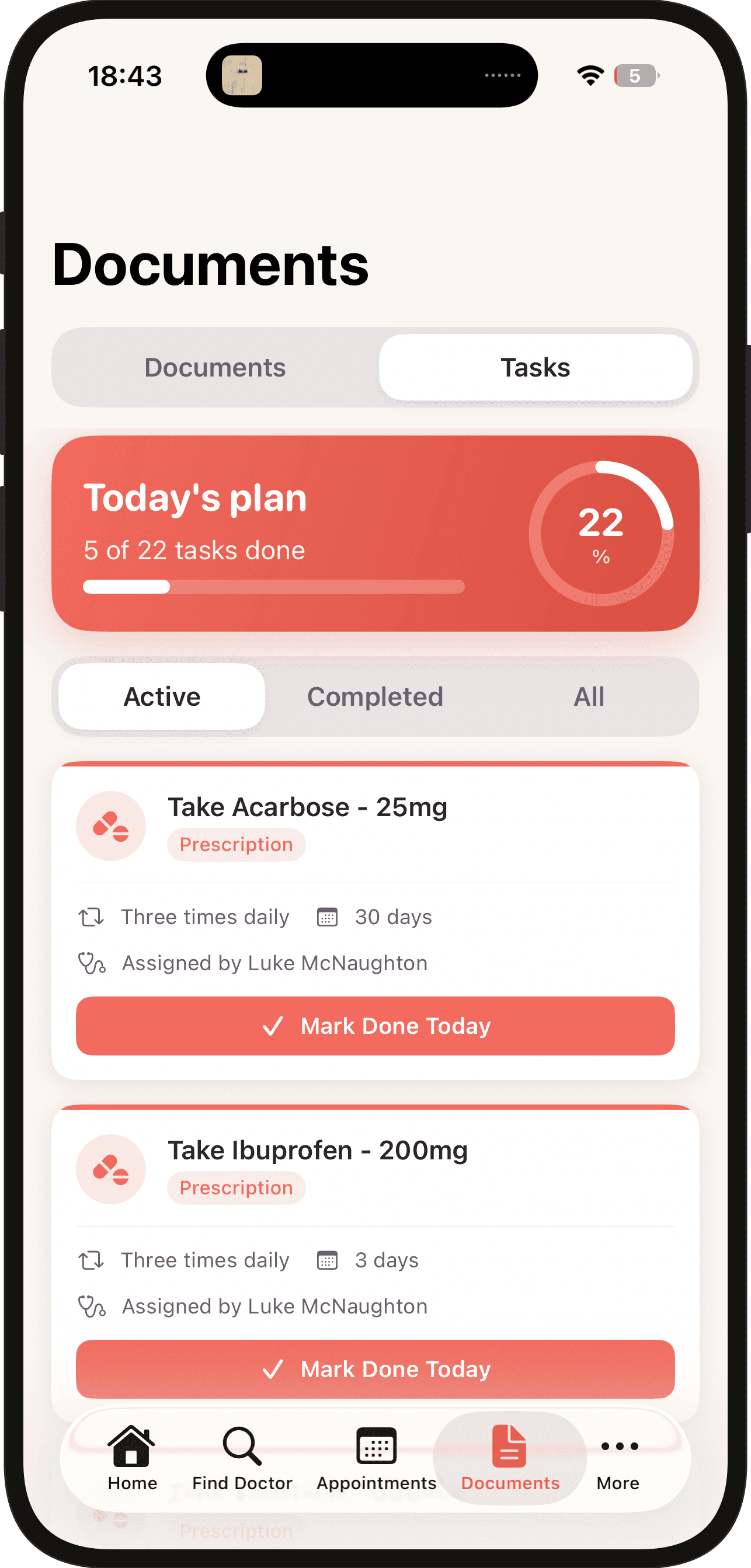 NearCare — Documents (mobile)